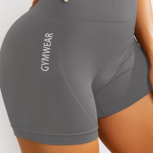 High-waisted Seamless Workout Shorts For Women Cl3