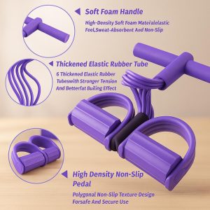 Multifunction Pedal Resistance Band – 4-tube Fitness Equipment