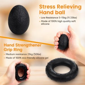 Complete Grip Strength Kit – Adjustable Hand Gripper 5-100 Kg (11-220 Lbs)