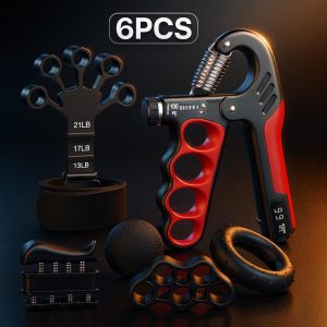 Complete Grip Strength Kit – Adjustable Hand Gripper 5-100 Kg (11-220 Lbs)