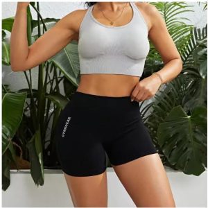 High-waisted Seamless Workout Shorts For Women Cl3