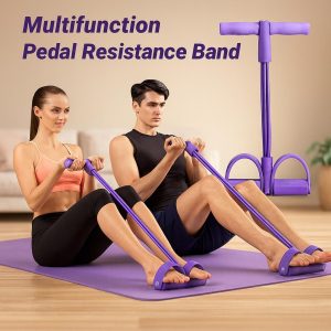 Multifunction Pedal Resistance Band – 4-tube Fitness Equipment