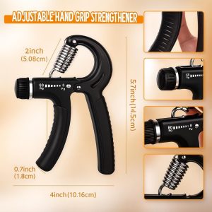 Complete Grip Strength Kit – Adjustable Hand Gripper 5-100 Kg (11-220 Lbs)