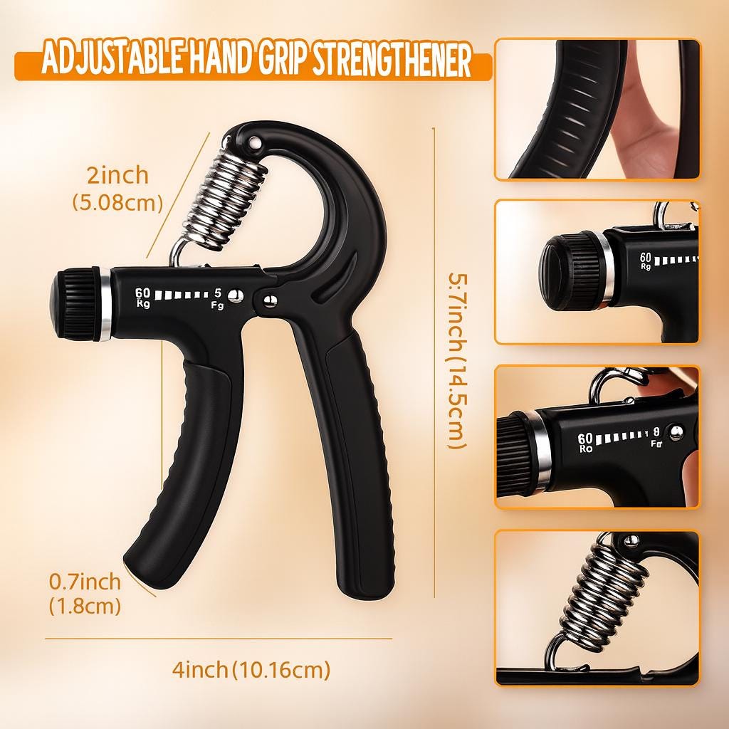 Complete Grip Strength Kit – Adjustable Hand Gripper 5-100 Kg (11-220 Lbs) Complete Grip Strength Kit – Adjustable Hand Gripper 5-100 Kg (11-220 Lbs)