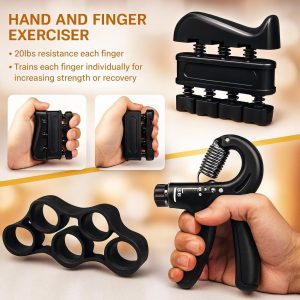 Complete Grip Strength Kit – Adjustable Hand Gripper 5-100 Kg (11-220 Lbs)