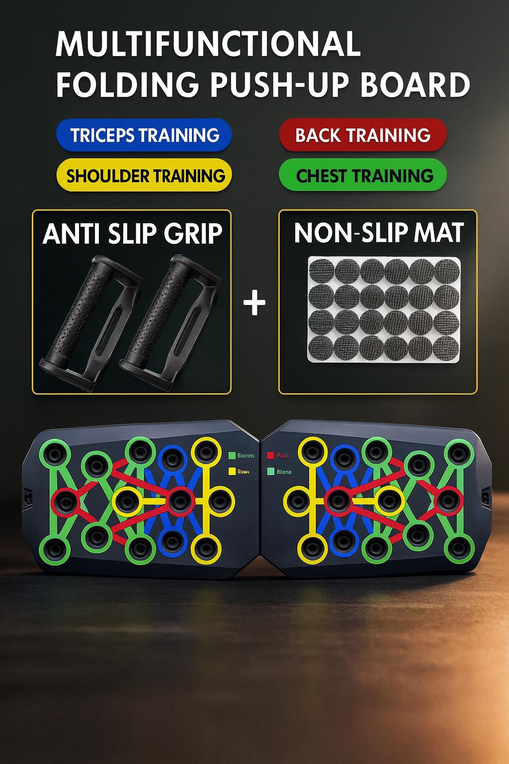 Push Up Board Multifunctional, Portable Foldable Push Up Bar Push Up Board Multifunctional, Portable Foldable Push Up Bar