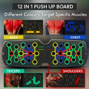 Push Up Board Multifunctional, Portable Foldable Push Up Bar